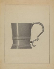 Pewter Mug, c. 1936. Creator: Filippo Porreca.