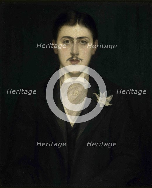 Portrait of Marcel Proust, 1892. Creator: Blanche, Jacques-Émile (1861-1942).