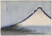 Fine Wind, Clear Weather, variant edition, from the series Thirty-six Views of Mount Fuji , c. 1831. Creator: Hokusai, Katsushika (1760-1849).
