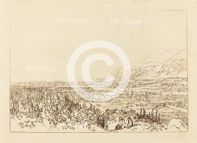 Chain of Alps from Grenoble to Chamberi, published 1812. Creator: JMW Turner.