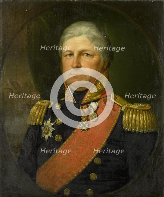 Portrait of Rear-Admiral Job Seaburne May, 1823. Creator: Jan Willem May.