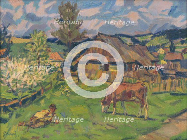 Spring in Zdiar, around 1936. Creator: Gustav Mally.