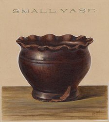 Small Vase, c. 1939. Creator: Philip Smith.