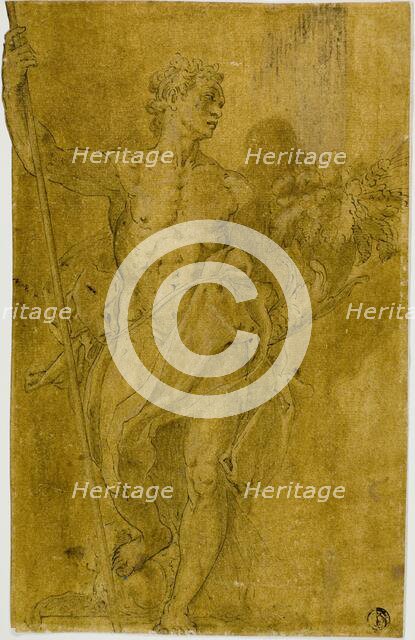 Study for Male Allegorical Figure, n.d. Creator: Unknown.