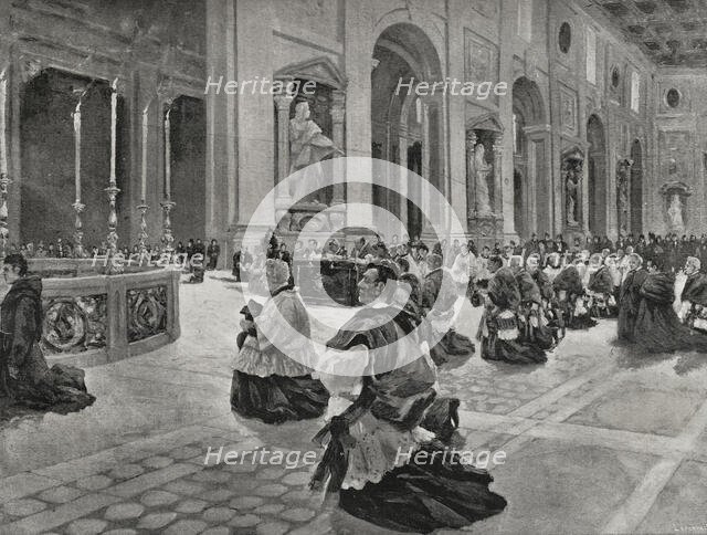Easter in Rome, Italy, 1898. Creator: Enrique Laporta Valor.