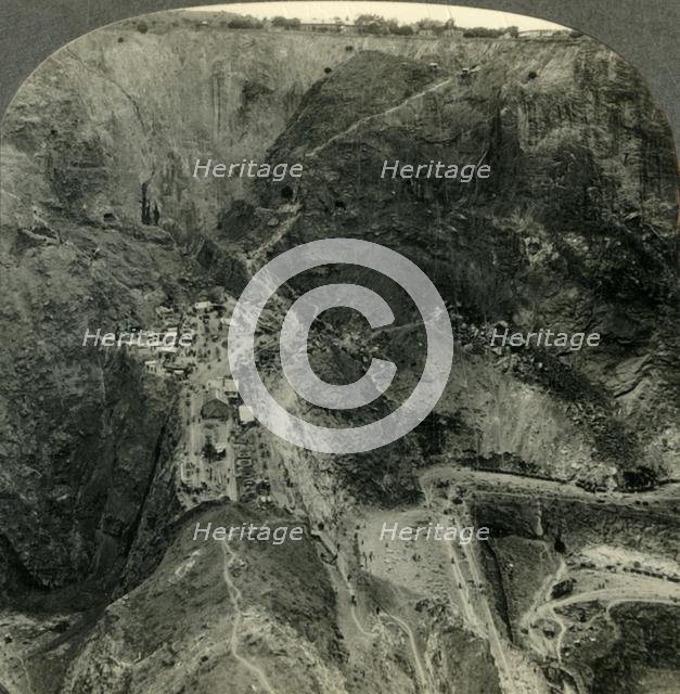 'Across the Mammoth Pits of South Africa's Greatest Diamond Mine, Pretoria, Transvaal', c1930s. Creator: Unknown.