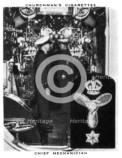 Chief Mechanician, 1937.Artist: WA & AC Churchman