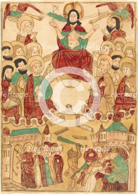 The Last Judgment with the Apostles, c. 1460. Creator: Unknown.