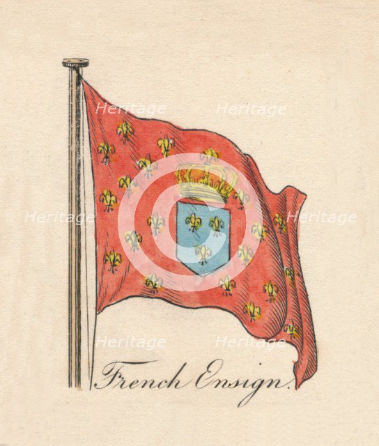 'French Ensign', 1838. Artist: Unknown.