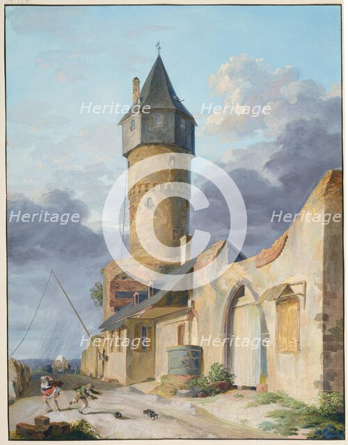 The Friedberger Warte in Frankfurt am Main. Creator: Anton Radl.