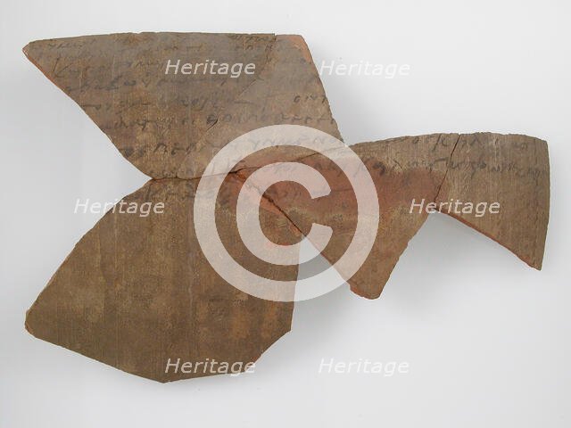 Ostrakon with Troparion (?), Coptic, 580-640. Creator: Unknown.