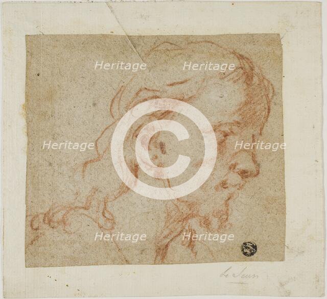 Head of Christ, in Three-Quarter Profile, to Right, n.d. Creator: Antonio Guardi.