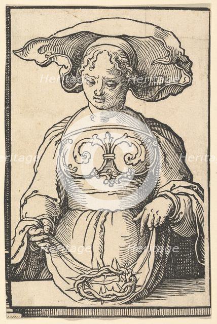Delphic Sibyl, from the series of Sibyls, ca. 1530. Creator: Lucas van Leyden.
