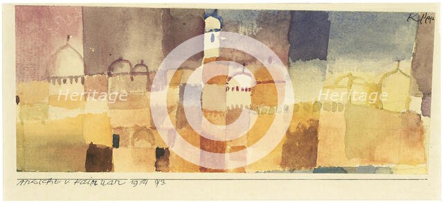View of Kairouan, 1914. Creator: Klee, Paul (1879-1940).