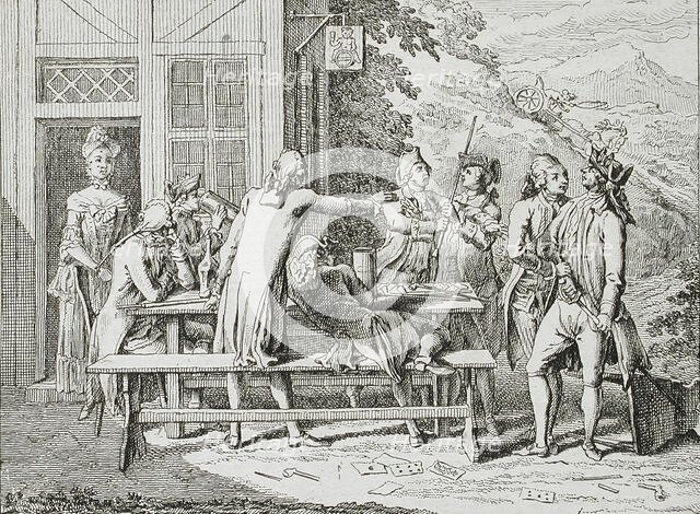 Illustration for Basedow's 'Elementary Work', 1770. Creator: Daniel Nikolaus Chodowiecki.