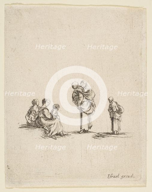 Four Beggar Women, ca. 1641. Creator: Stefano della Bella.