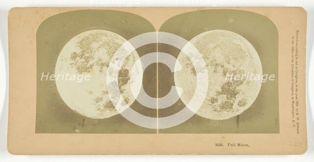 Full Moon, 1891. Creator: BW Kilburn.