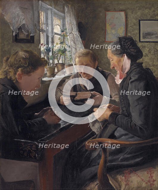 The Grandparents' Sunday, 1898. Creator: Laurits Andersen Ring.