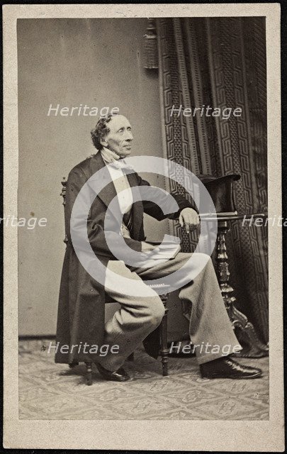 Portrait of Hans Christian Andersen (1805-1875), ca 1865.