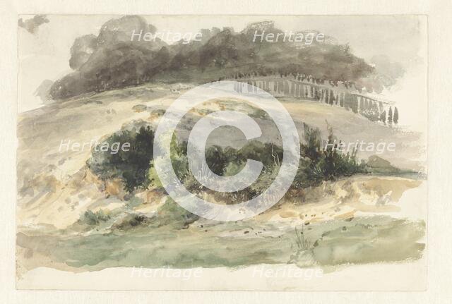 Hilly landscape, 1825-1873. Creator: Pierre Louis Dubourcq.