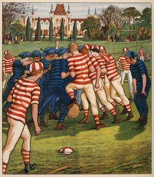 Football, from British Sports and Games, pub. C. 1880. Creator: English School (19th Century).
