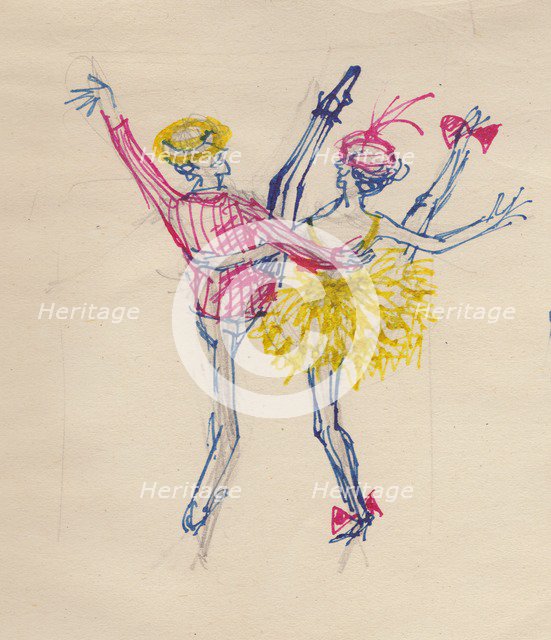 Couple dancing, c1950. Creator: Shirley Markham.