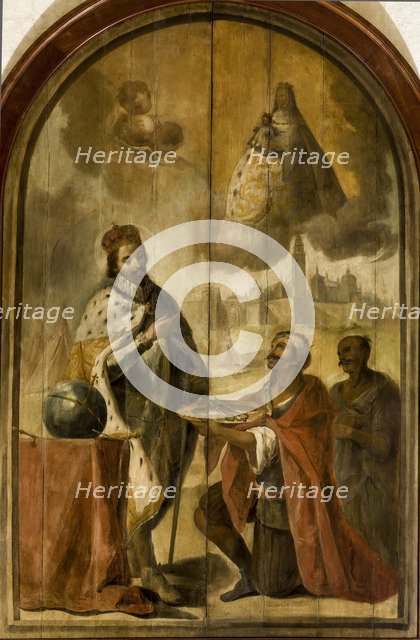 Moorish king Axataf handed the keys of the city to King Ferdinand.