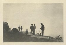 Camera Work: Group on a Hill Road - Granada, 1914. Creator: James Craig Annan.
