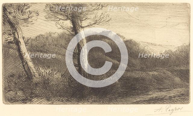 Sunset (Coucher du soleil). Creator: Alphonse Legros.