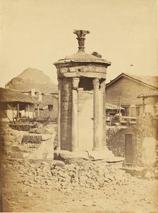 Choragic Monument of Lysicrates, about 1860. Creator: Konstantinos Dimitriou.