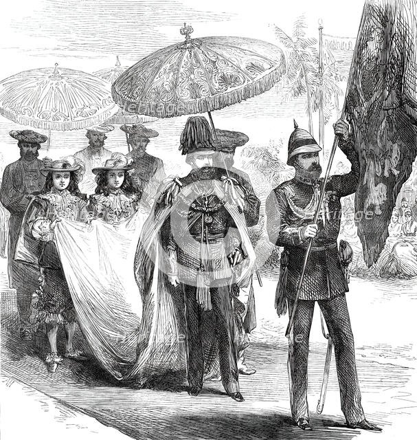 The Grand Chapter of the Star of India at Calcutta: the Prince of Wales...1876. Creator: Unknown.