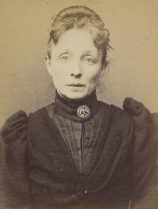Loth. Clotilde, Caroline (femme Bossant). 43 ans, née à Valenciennes. Sans profession. Ana..., 1894. Creator: Alphonse Bertillon.