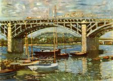 'The Bridge Over the Seine at Argenteuil', 1874, (1937). Creator: Claude Monet.