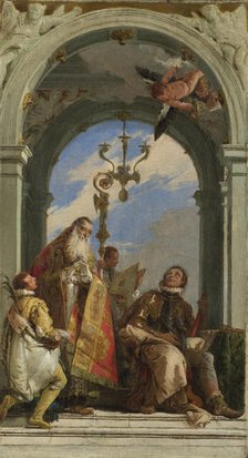 Saints Maximus and Oswald, c. 1745. Creator: Tiepolo, Giambattista (1696-1770).