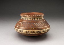 Jar with Bands of Geometric Motifs and Abstract Birds, A.D. 1450/1532. Creator: Unknown.