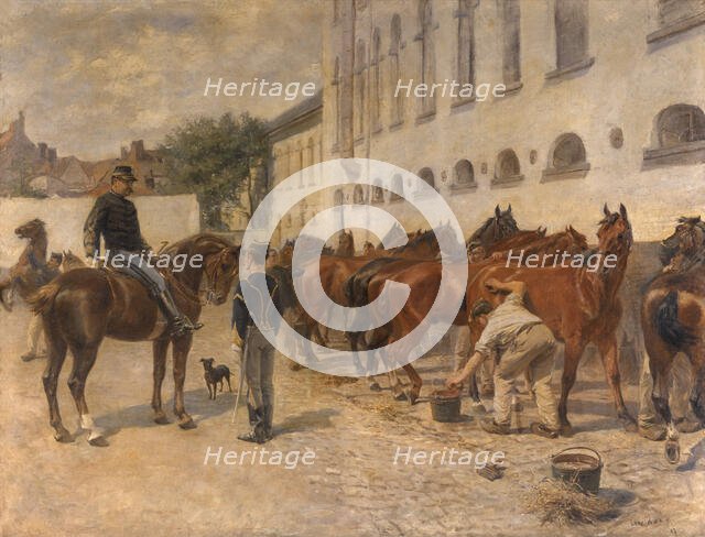 Grooming, 1887. Creator: Leon Abry.