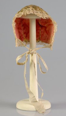 Bonnet, French, ca. 1850. Creator: Unknown.
