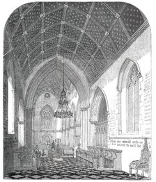Interior of the Church of St. Stephen, Rochester-Row, Westminster, 1850. Creator: Unknown.