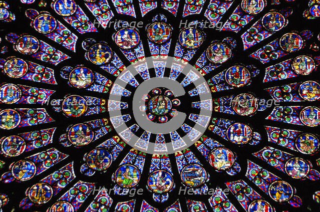 Rose window, Notre Dame, Paris, France, 2008. Creator: Unknown.