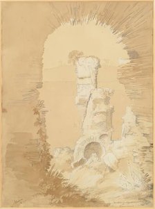 Temple Of Apollo, Avernus, 1825. Creator: James William Giles.