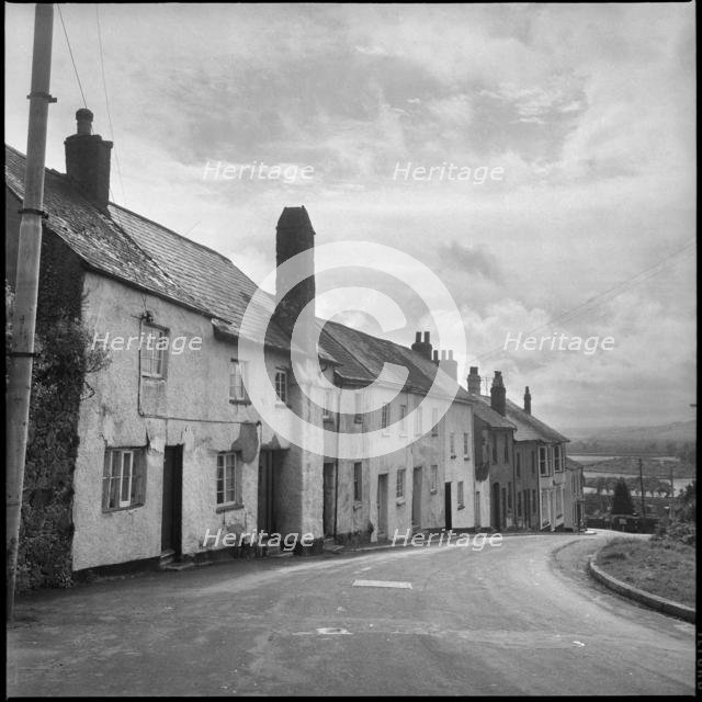 Row of cottages, possibly in Devon or Cornwall, 1967. Creator: Eileen Deste.