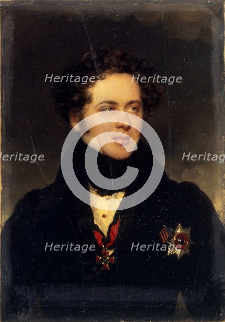 Portrait of Count Alexey Alexeyevich Perovsky (1787-1837), writer Antony Pogorelsky, 1827. Artist: Daffinger, Moritz Michael (1790-1849)