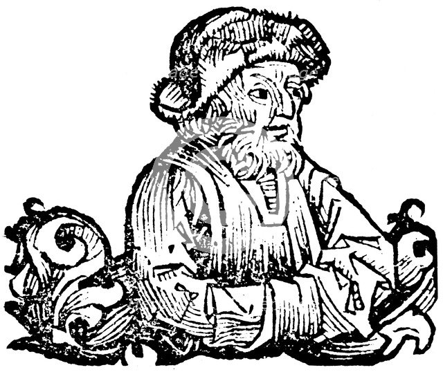 Anaximines (fl c500 BC), Ancient Greek philosopher, 1493. Artist: Unknown