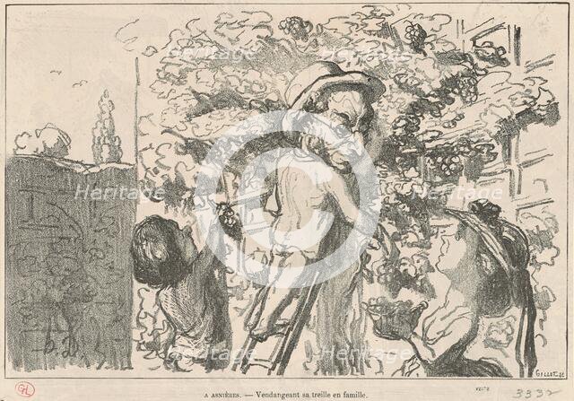 A asniéres, 19th century. Creator: Honore Daumier.