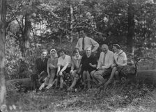 Rothbart, Albert, Mr., group, in the woods, between 1920 and 1935. Creator: Arnold Genthe.