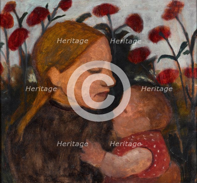 Girl with child, 1902. Artist: Modersohn-Becker, Paula (1876-1907)
