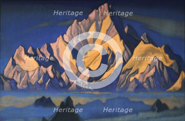 Abode of Gesar', 1947. Creator: Roerich, Nicholas (1874-1947).