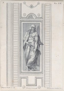 Plate 20: bearded figure, half clothed, 1756. Creators: Bartolomeo Crivellari, Sebastiano Gamma.