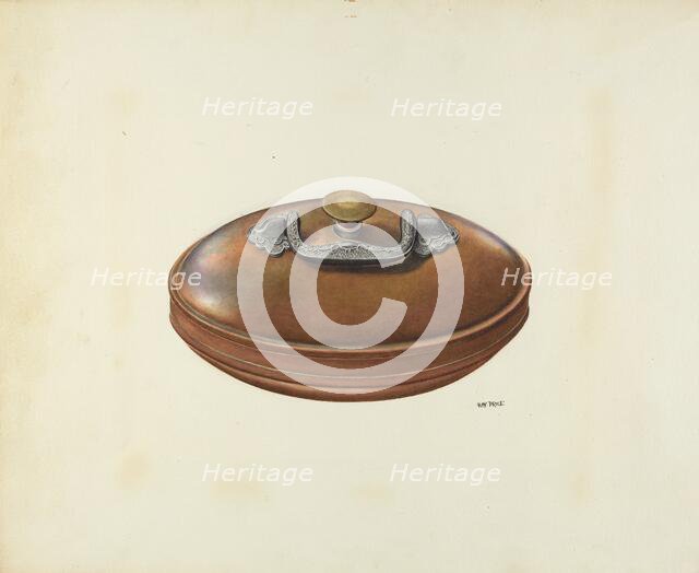 Bed Warmer, c. 1939. Creator: Ray Price.