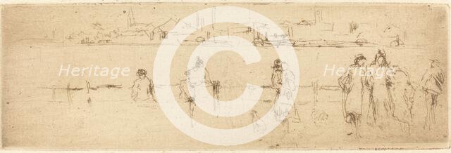 A Sketch on the Embankment. Creator: James Abbott McNeill Whistler.